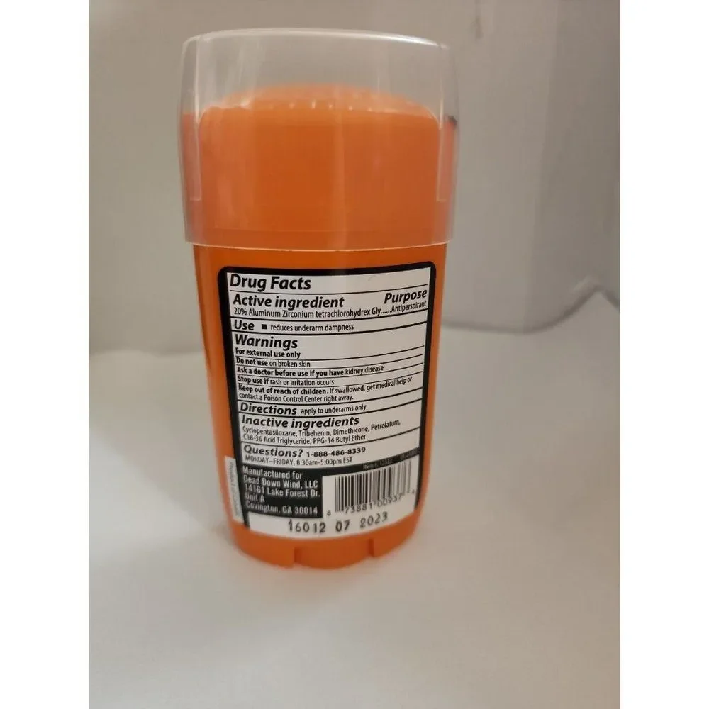 Dead Down Wind Odorless Odor Eliminating Antiperspirant Deodorant Soft Solid - Picture 4 of 7